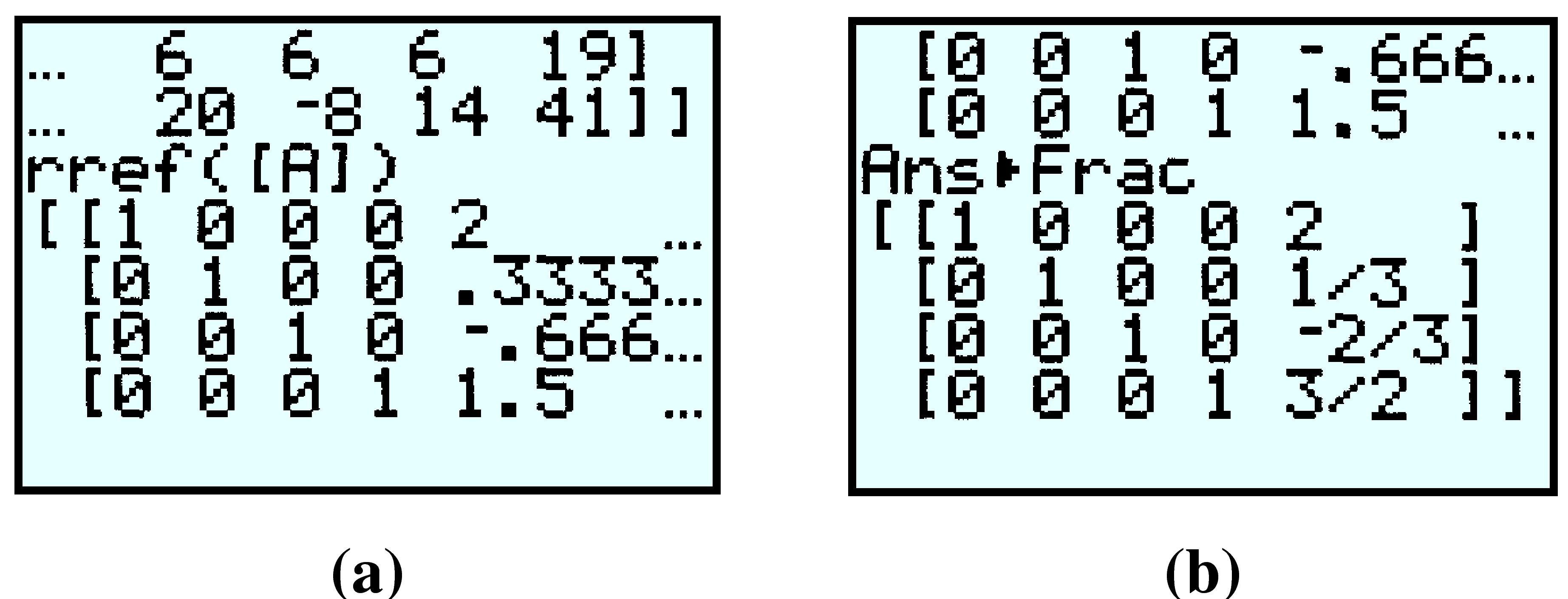 GC windows showing rref